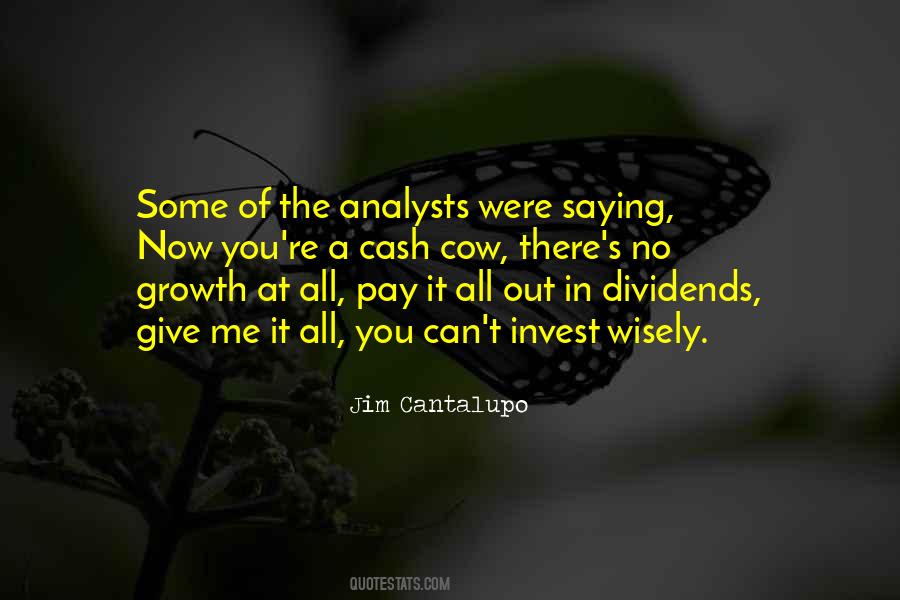 Quotes About Dividends #1726712