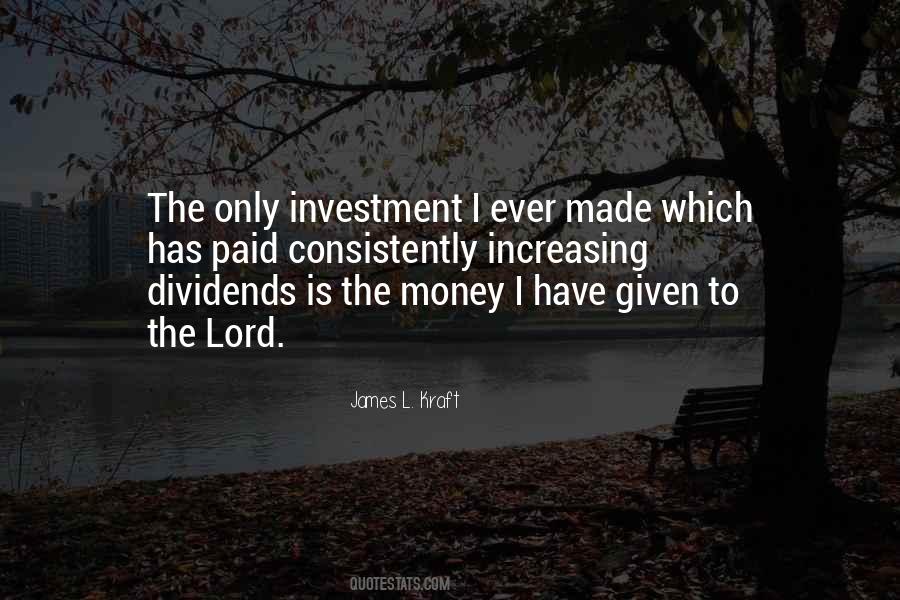 Quotes About Dividends #594061