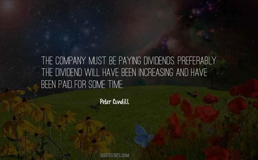Quotes About Dividends #765689