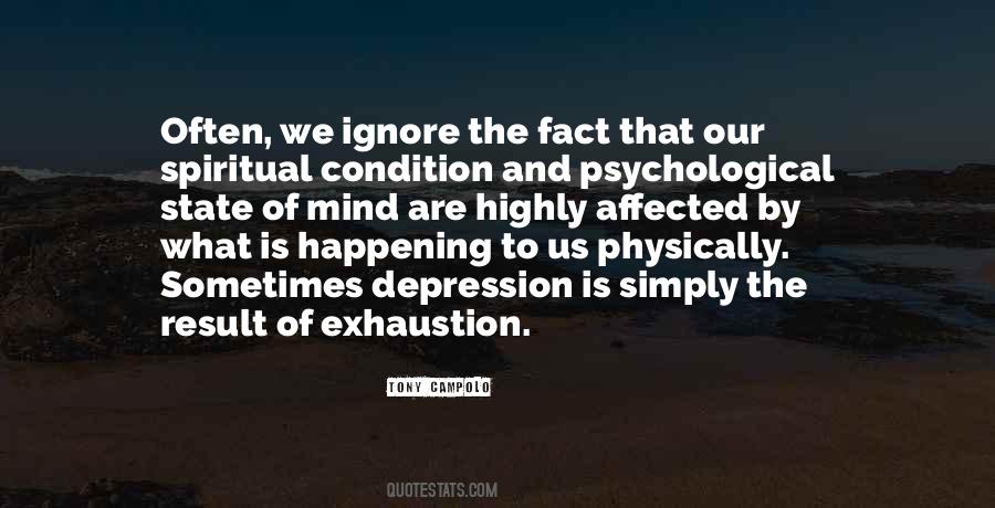 Depression Exhaustion Quotes #1553210