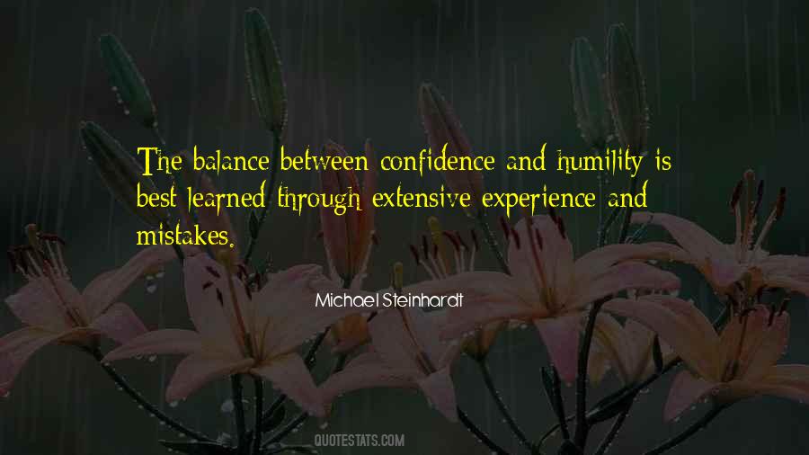 Quotes About Experience And Confidence #1206805