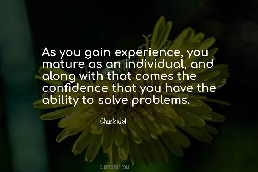 Quotes About Experience And Confidence #1701048