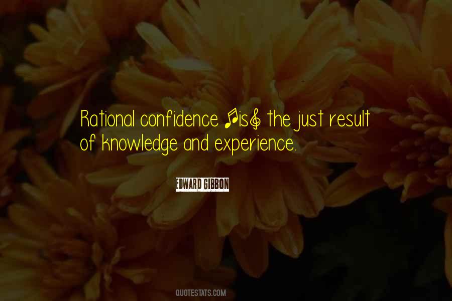 Quotes About Experience And Confidence #577147