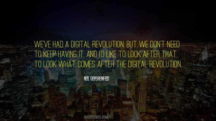 Quotes About Digital Revolution #1616362