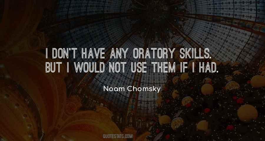 Quotes About Oratory Skills #580024