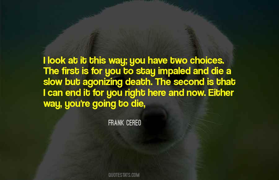 Quotes About Slow Death #1018170