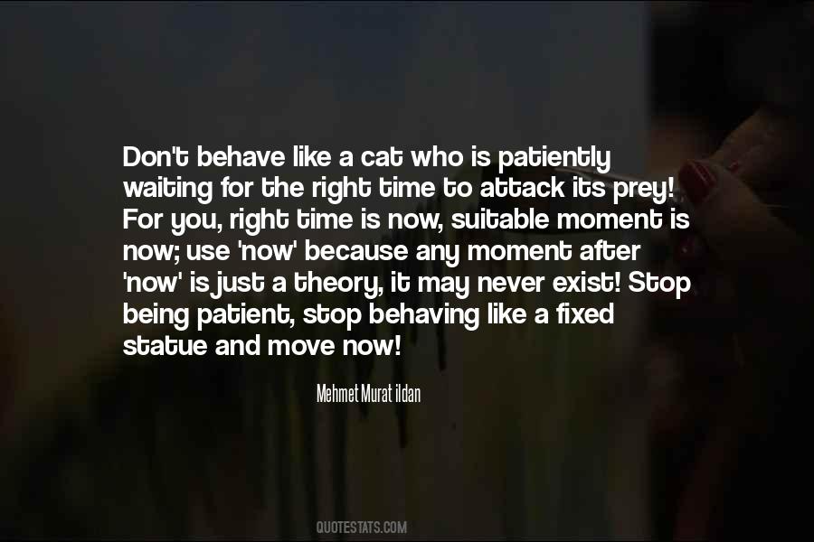 Quotes About Waiting For The Right Moment #44502