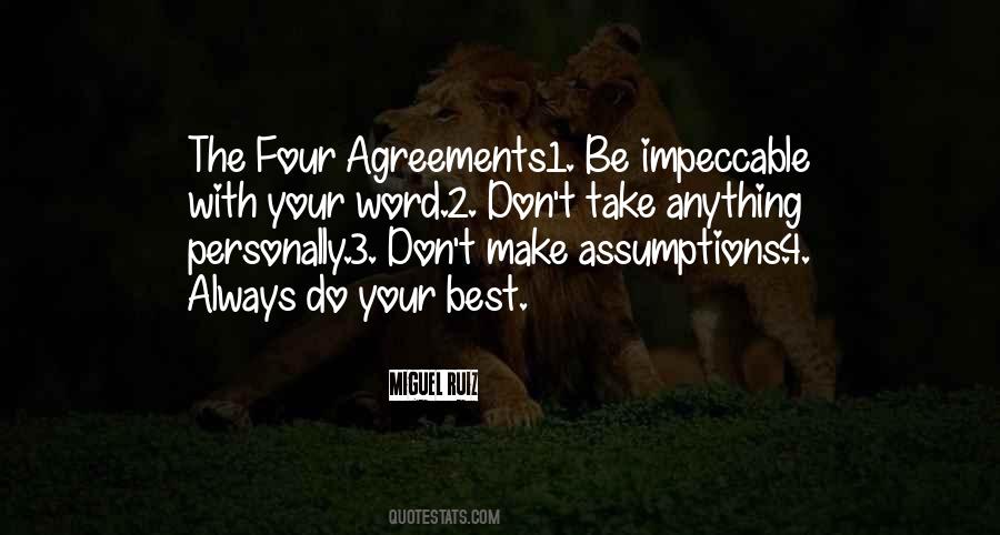 Quotes About Agreements #364112