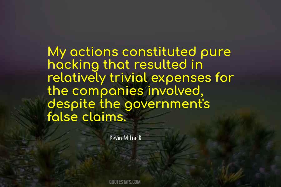 Quotes About False Claims #1095935