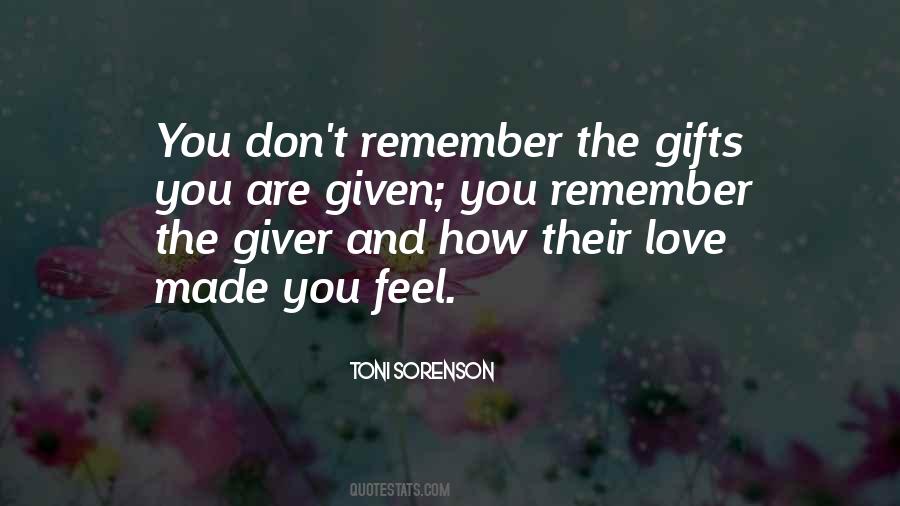 Quotes About Love The Giver #915103