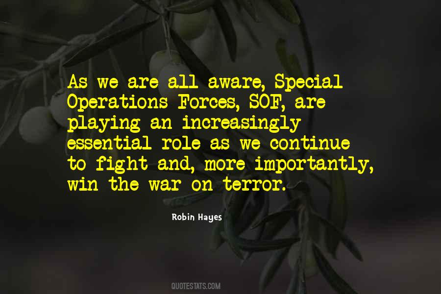 Quotes About Special Operations #650098