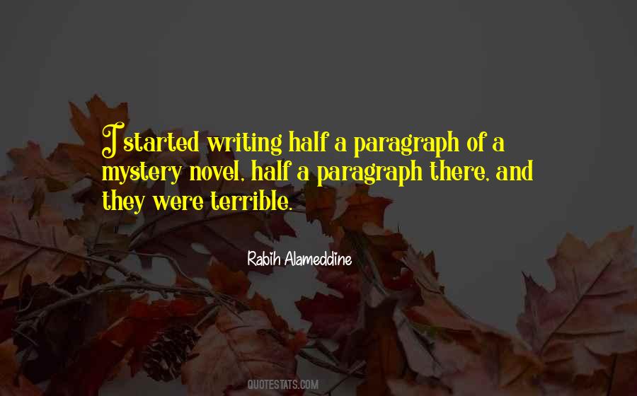 Quotes About Mystery Writing #1211586