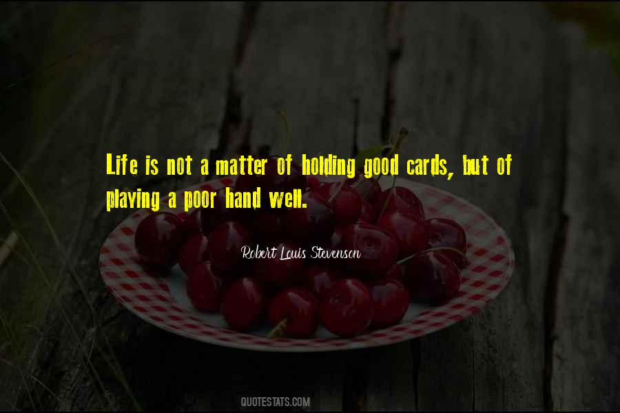 Quotes About Playing Cards #239080