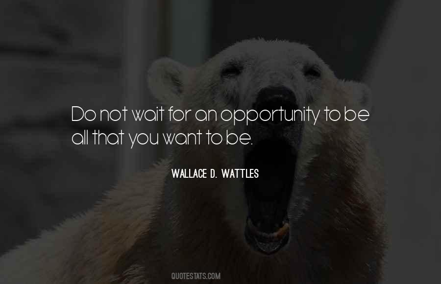 Opportunity For Success Quotes #111013