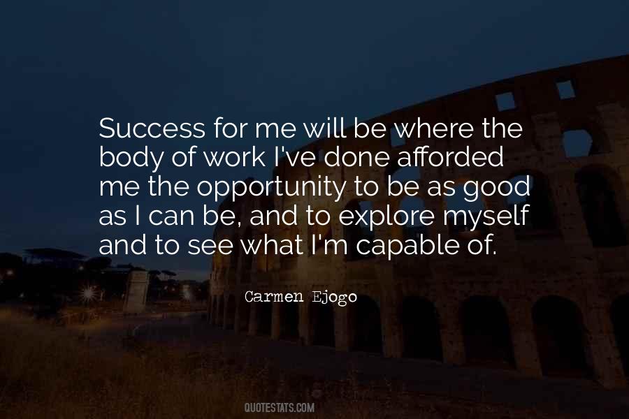 Opportunity For Success Quotes #1502295