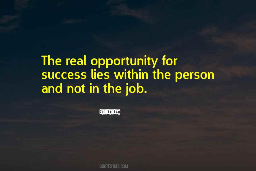 Opportunity For Success Quotes #938582