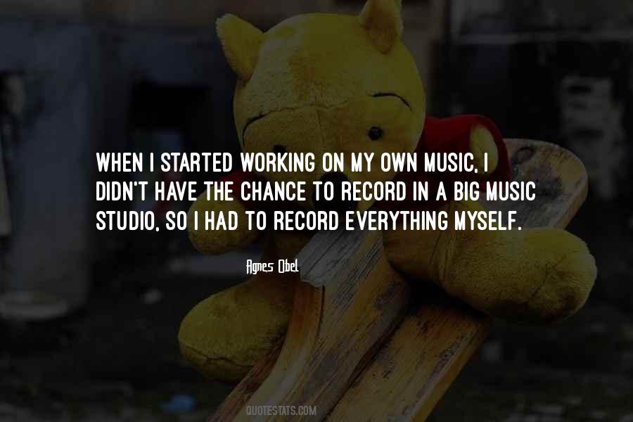 Quotes About Music Studio #220841