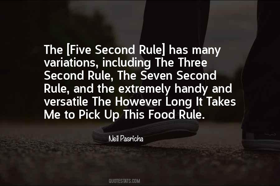 5 Second Rule Quotes #357904
