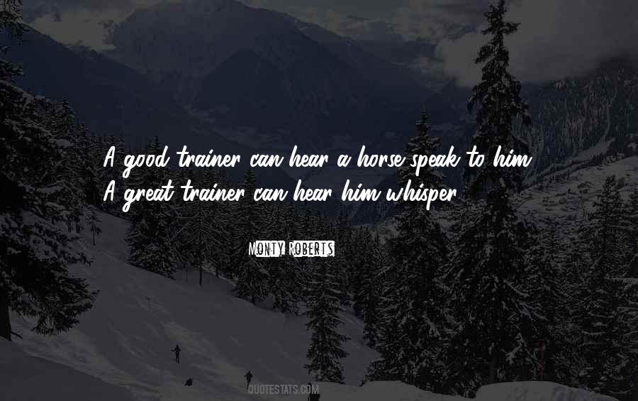 Quotes About A Trainer #796542 Quotes About A Trainer #796542