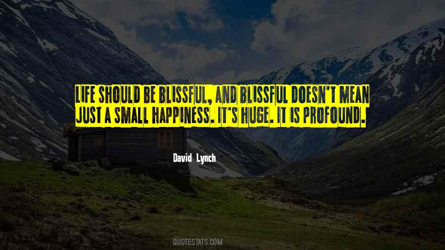 Quotes About Blissful Happiness #804136