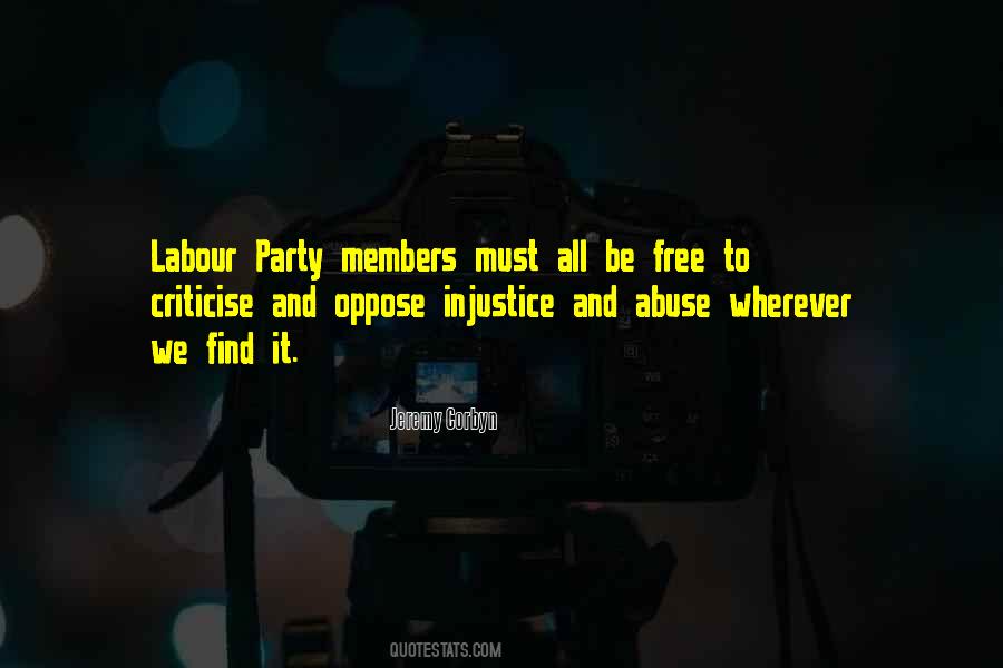 Quotes About Labour Party #1034995