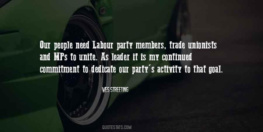 Quotes About Labour Party #1204740