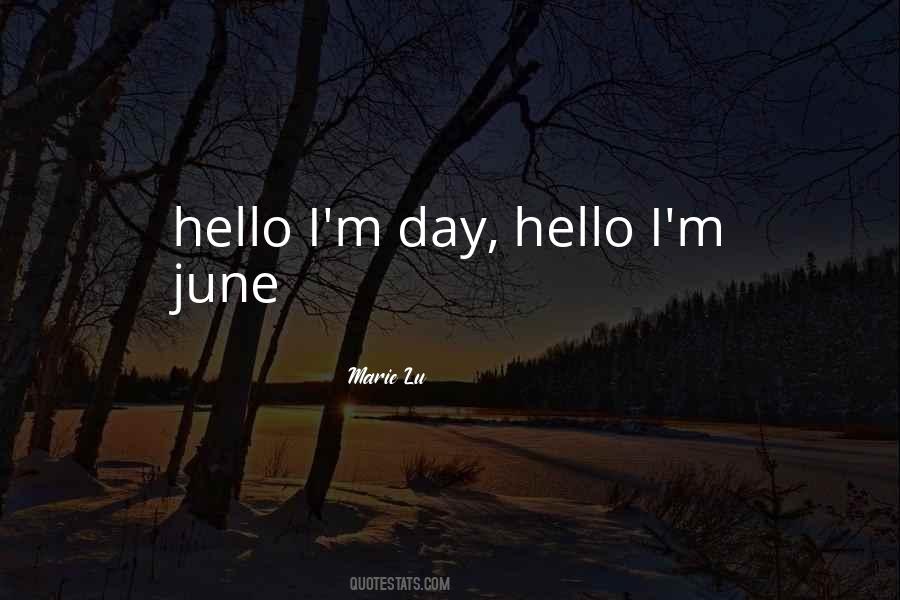 Quotes About June #971404