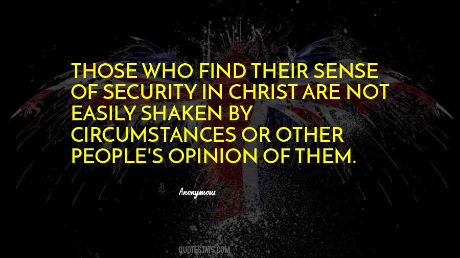 Quotes About Security In Christ #508607