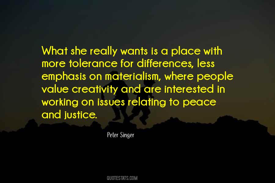 Peace And Tolerance Quotes #1449351