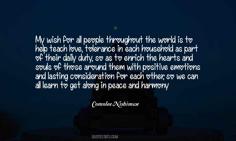 Peace And Tolerance Quotes #574026