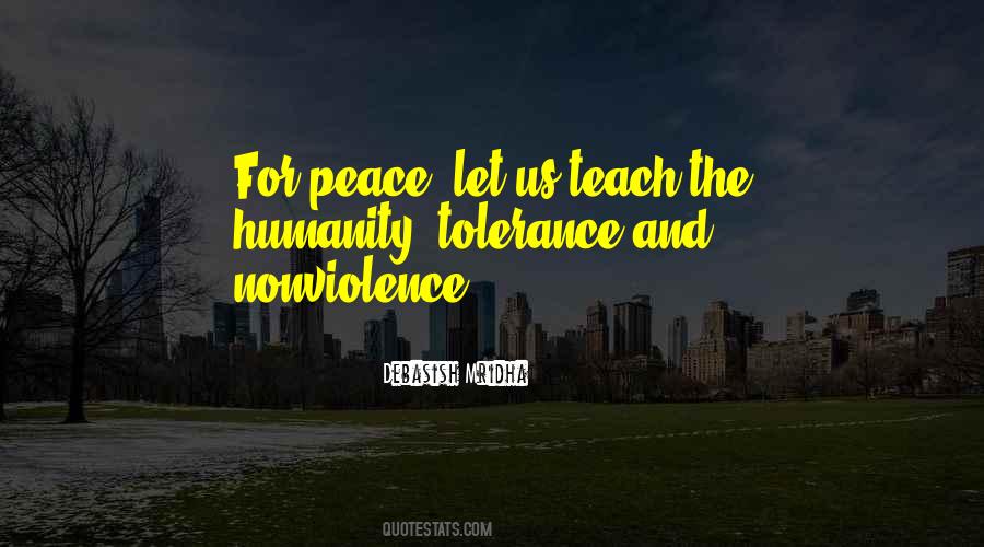 Peace And Tolerance Quotes #938787