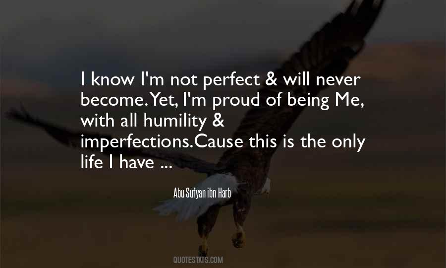 Quotes About Me I'm Not Perfect #1285518