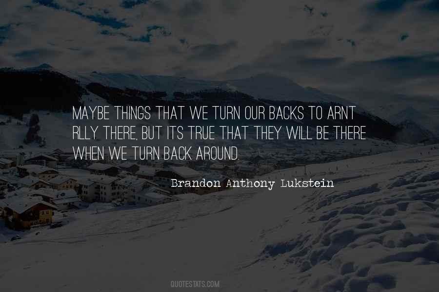 Our Backs Quotes #1303650