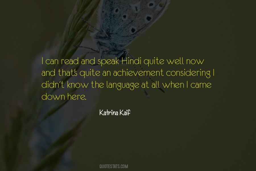 Quotes About Hindi Language #1706139