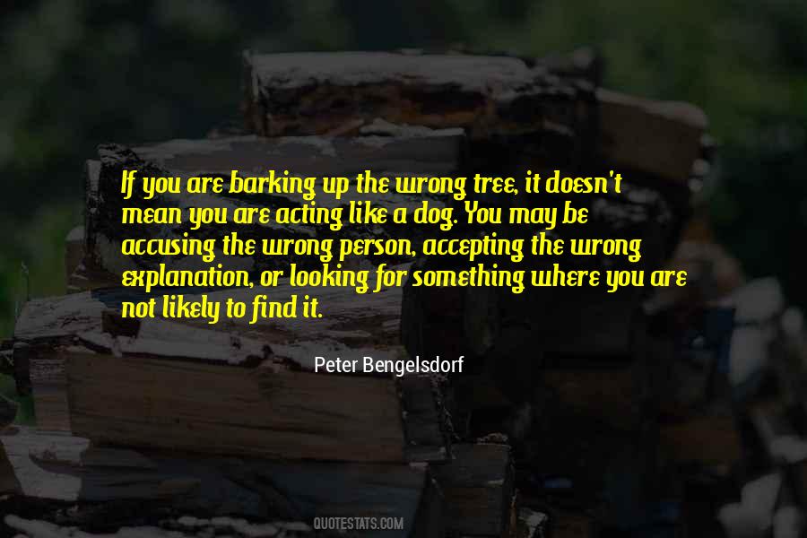 Quotes About Barking At The Wrong Tree #835281