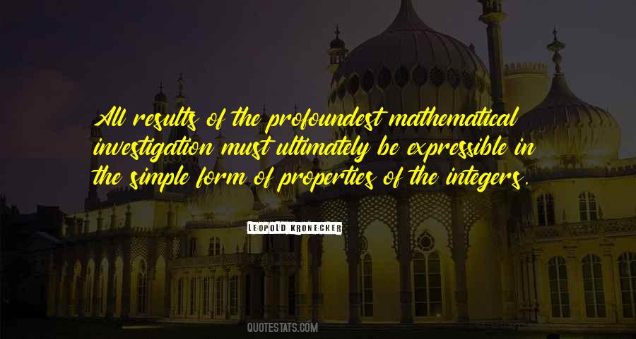 Mathematical Properties Quotes #687453