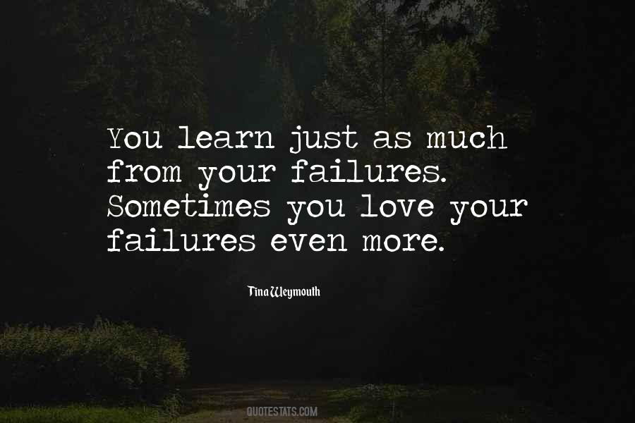 Quotes About Failures In Love #889799
