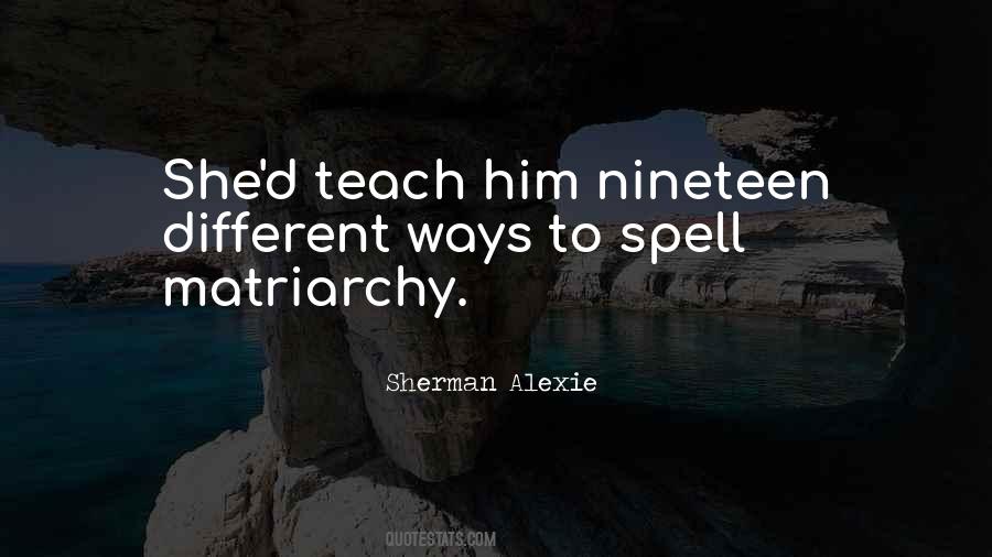 Quotes About Matriarchy #1225542