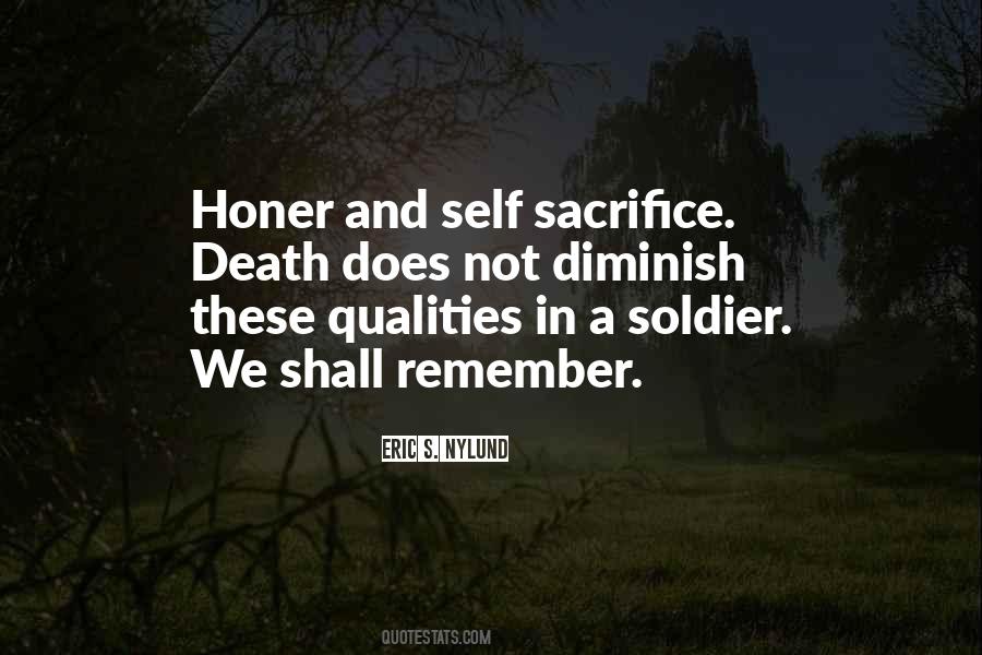 Quotes About Sacrifice And Death #1365430