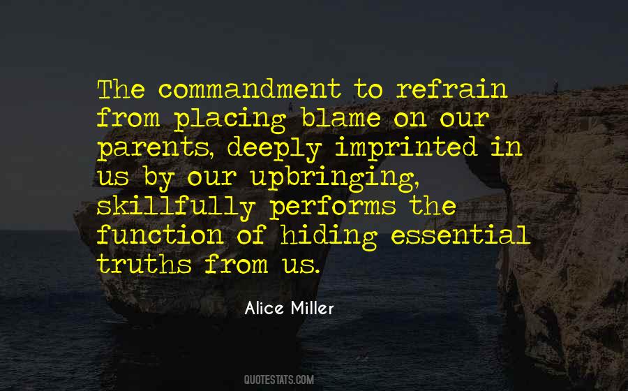 Quotes About Placing Blame On Others #147048