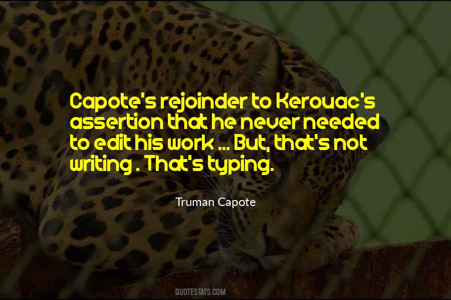 Quotes About Capote #1360648