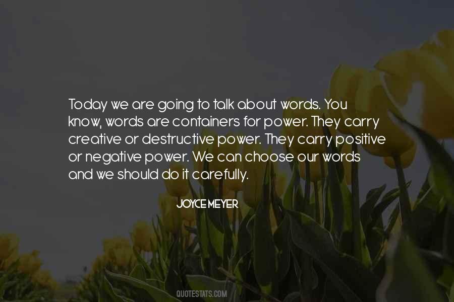 Positive Or Negative Words Quotes #99647