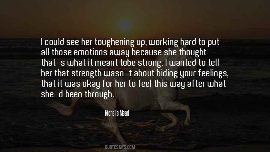 Quotes About Hiding Your Feelings #243998