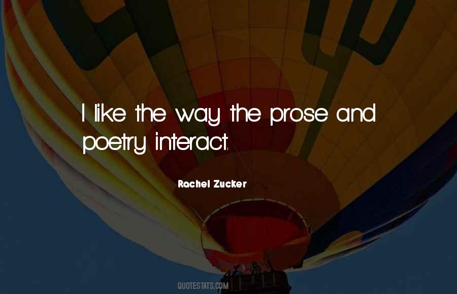 Quotes About Prose And Poetry #156982