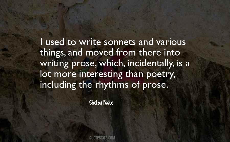 Quotes About Prose And Poetry #164296