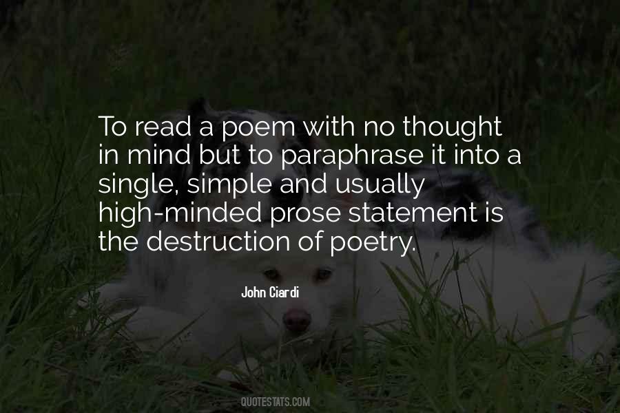 Quotes About Prose And Poetry #56966