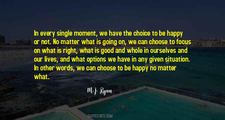 Quotes About No Options #105695