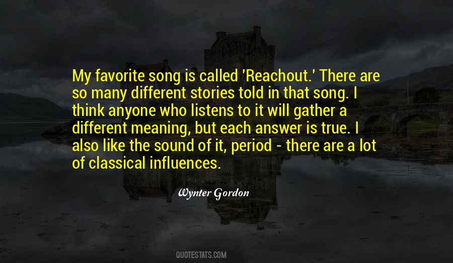Quotes About A Favorite Song #228092