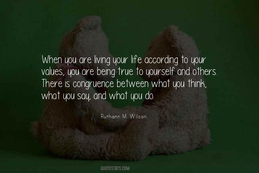 Quotes About Living Your Values #1351912
