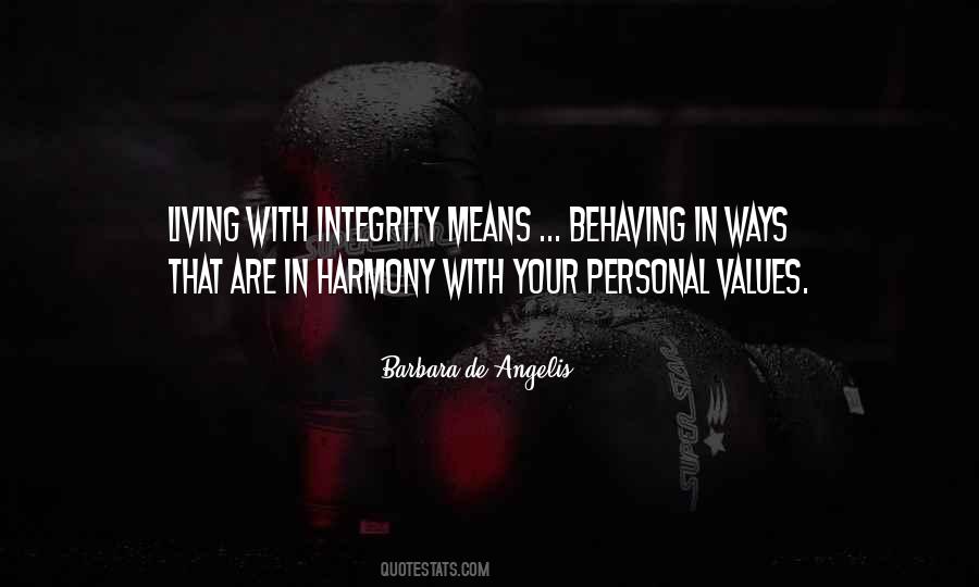 Quotes About Living Your Values #1378882